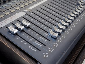 Soundboard mixer detail