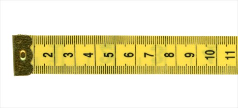 Tape measure ruler with metric units