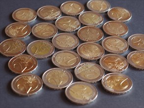 2 Euro coins