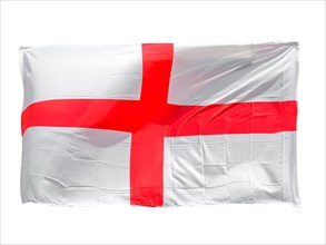English Flag of England isolated over white