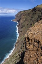 View of the cliffs from the Miradouro Farol da Ponta do Pargo
