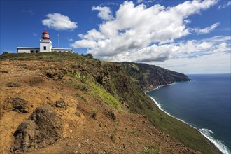 Farol da Ponta do Pargo lighthouse and cliffs
