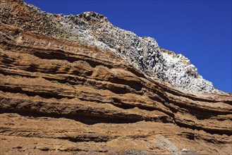 Volcanic rock formations at the Miradouro Furna do Porto da Cruz