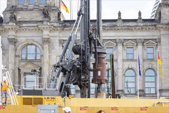 Construction site of the Reichstag building