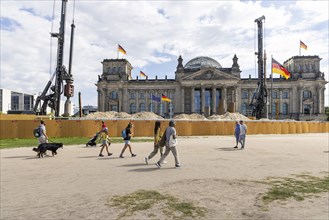 Construction site of the Reichstag building