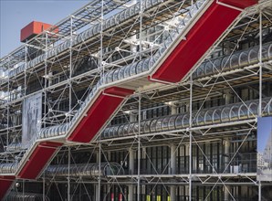 Detailed view of the Centre Georges Pompidou