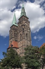 Towers of the Gothic St Sebald's Church