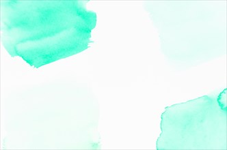 Turquoise watercolor design white background
