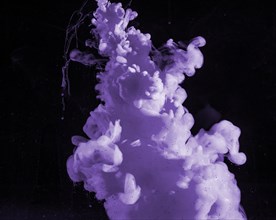 Abstract heavy purple fog dark liquid