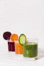 Homemade vegetable smoothies