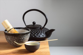 Teapot tea set wooden tray 5