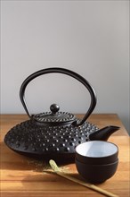 Teapot tea set wooden tray 6