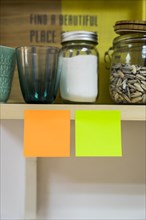 Two post its kitchen