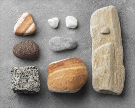 Flat lay stone collection 2