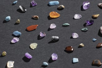 Top view colorful small stone collection 2