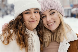 Young girlfriends outdoor 3