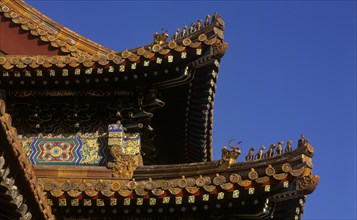 Ceramic roof detail Lama Monastery