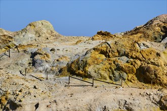 Yellow sulphur rock