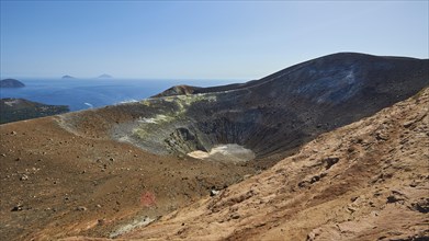 View into the crater