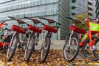 E-scooter stations in Berlin city centre