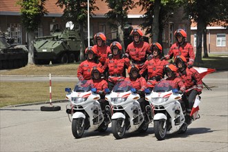 Demonstration of the Belgian Military Police during open day of the Belgian army at Leopoldsburg