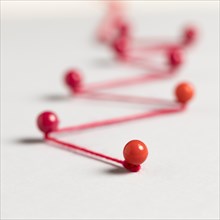 Thread red pushpin route map