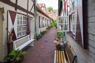 Historical houses at the von Hoeveln Gang