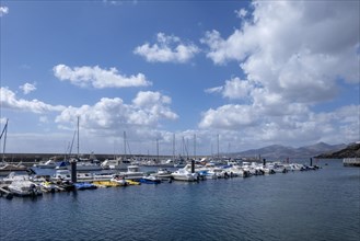 Boats in the harbour of Puerto del Carmen