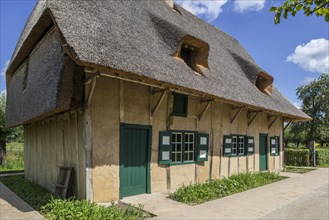 19th century rural house Oostvleteren with thatched roof at the open air museum Bokrijk
