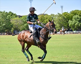 Francisco Elizalde from Team La Hache La Roca at the 130th Argentine Open Polo Championship