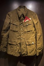 Belgian uniform with red A emblem of Second World War Two concentration camp prisoner
