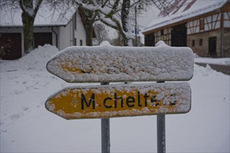 Onset of winter in Michelfeld-Rinnen