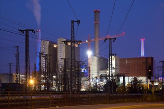 West cogeneration plant of Mainover in the evening