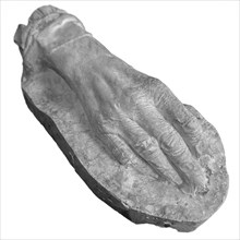 Plaster cast of the hand of the Flemish poet Guido Gezelle in the Gezellemuseum