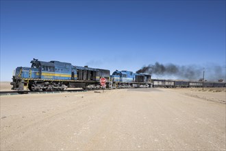 Heavy goods train for ore transport