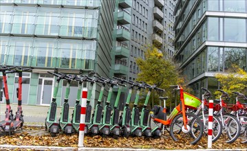 E-scooter stations in Berlin city centre