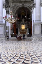 The interior of the basilica