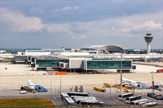 Terminal 1 with extension at Munich Airport