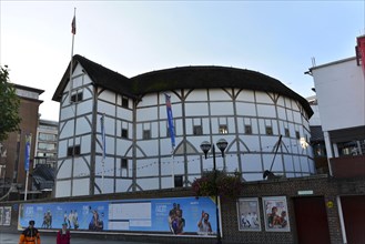 The Shakespeare Globe Theatre on the Southbank side of the Thames