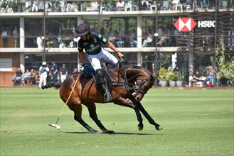 Francisco Elizalde from Team La Hache La Roca at the 130th Argentine Open Polo Championship