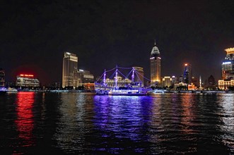 Skyline of Shanghai by night