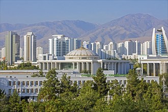 Skyline of city Ashgabat