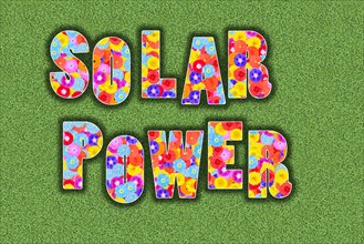 Solar power as a symbol for clean renewable energy