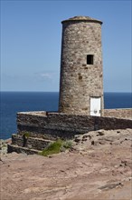 Historic lighthouse Phare du Cap Frehel near Plevenon