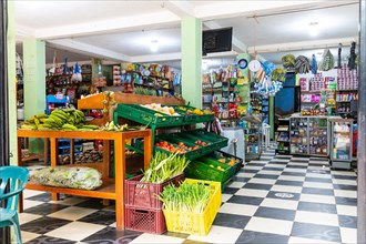 General shop with fruit and vegetables