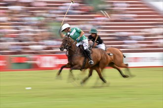 Pablo Mac Donough of Team La Natividad playing against Ellerstina Yellowrose at the 130th Argentine Open Polo Championship