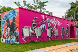 House wall with graffiti