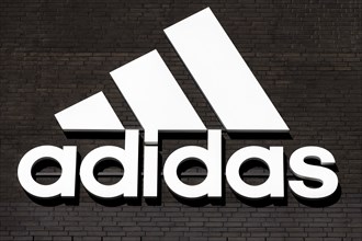 Logo of the adidas company