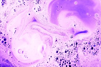 Purple bath bomb bubble background