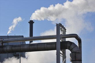 Air pollution from smoke from industrial chimney